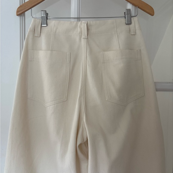 SOLD*** Ozma Field Pants in Cream Cotton Canvas - Picture 4 of 5